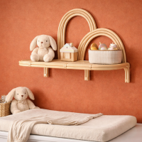 Rotan wandplank kinderkamer